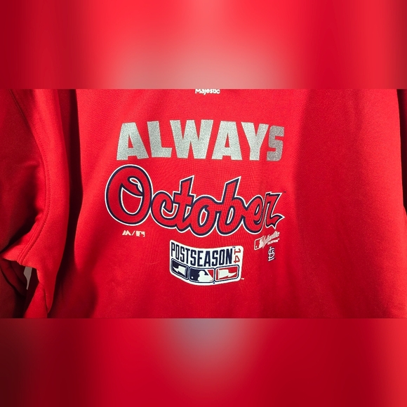 MLB Authentic Collection Majestic 2014 St. Louis Cardinals Always October, 2XL - Picture 2 of 13